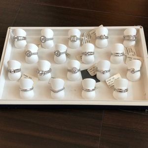 COPY - Silver rings with cubic zirconia